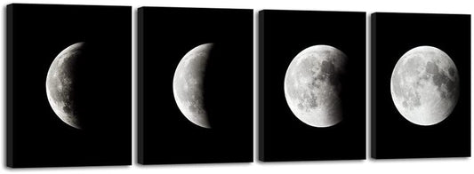 Eclipse Moon Modern Canvas