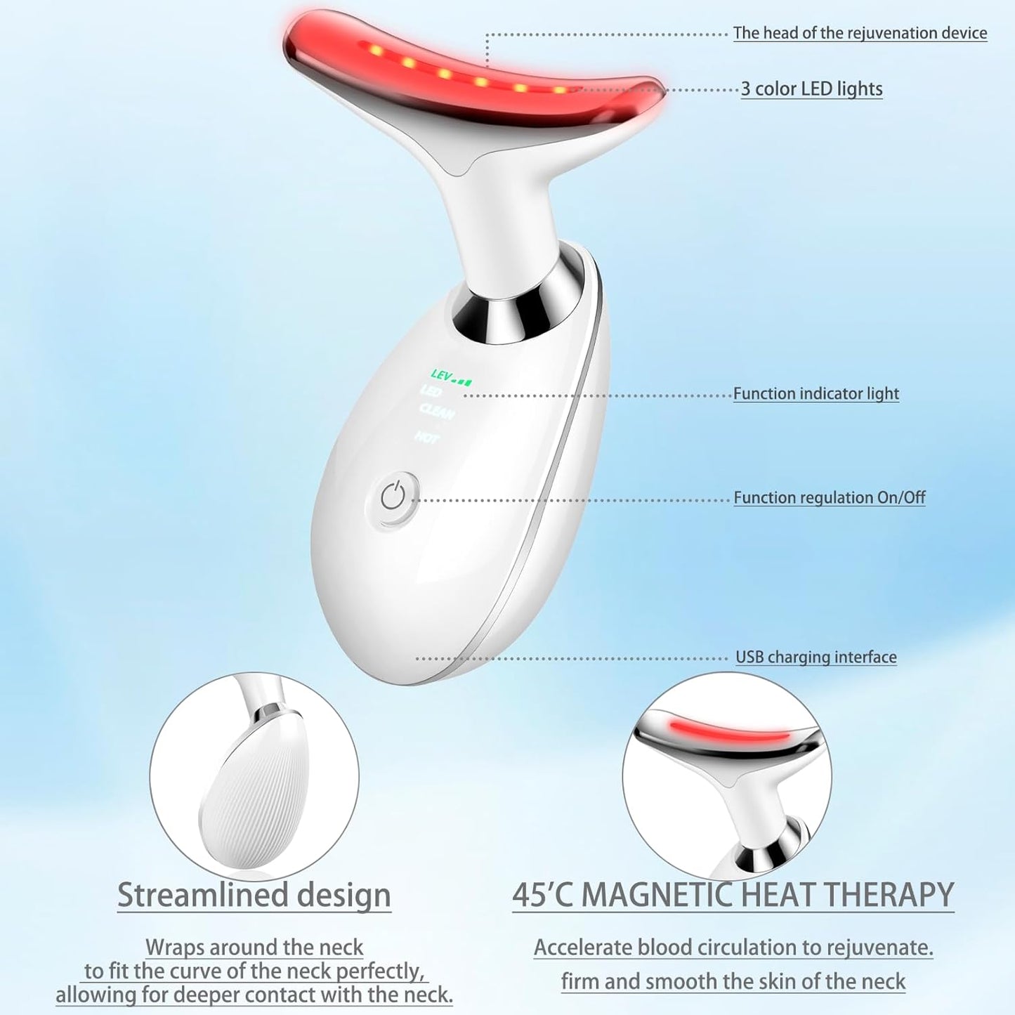 LED Face and Neck Massager