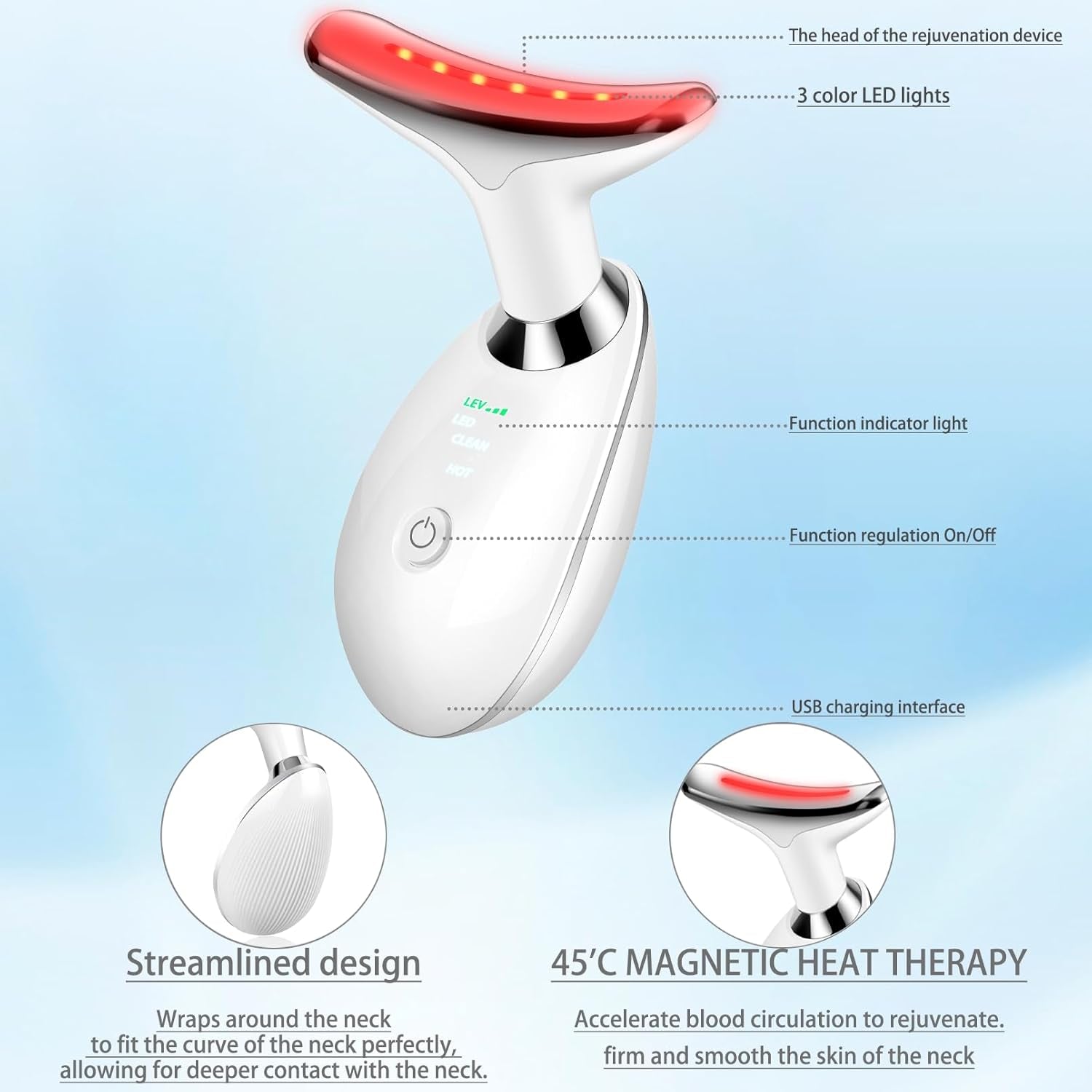 LED Face and Neck Massager