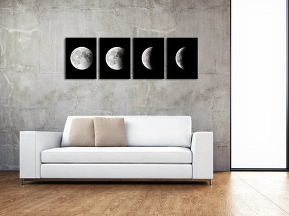 Eclipse Moon Modern Canvas