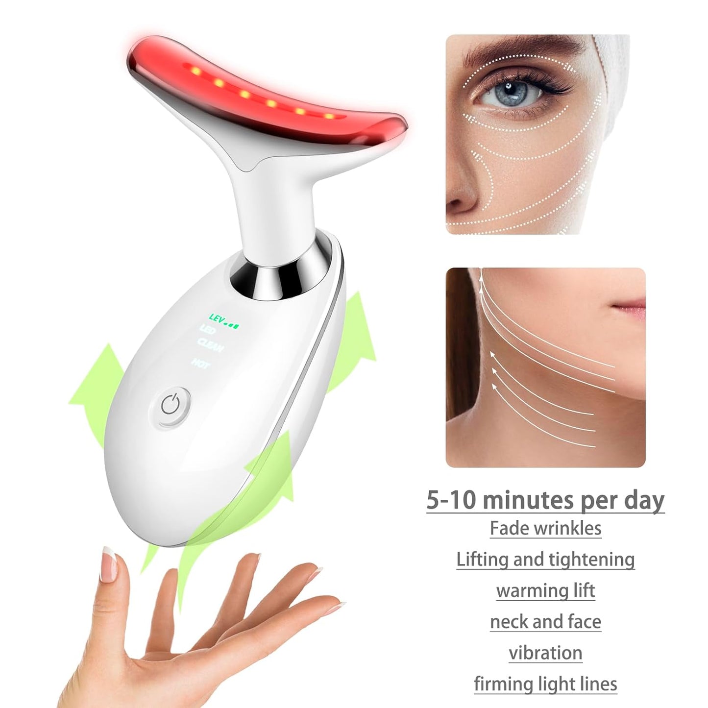 LED Face and Neck Massager