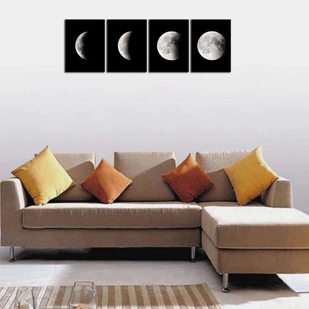 Eclipse Moon Modern Canvas