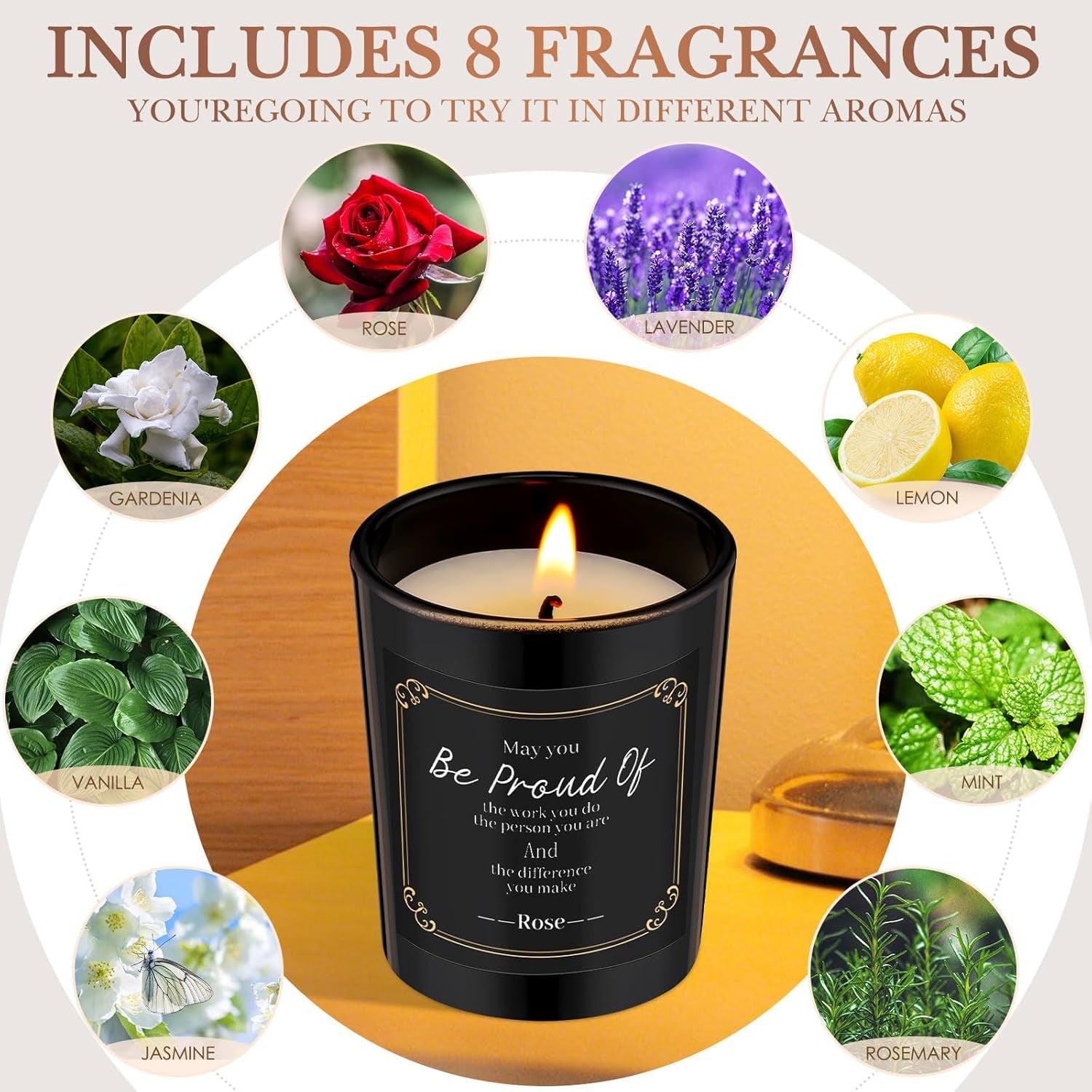 16 Pack Scented Candles