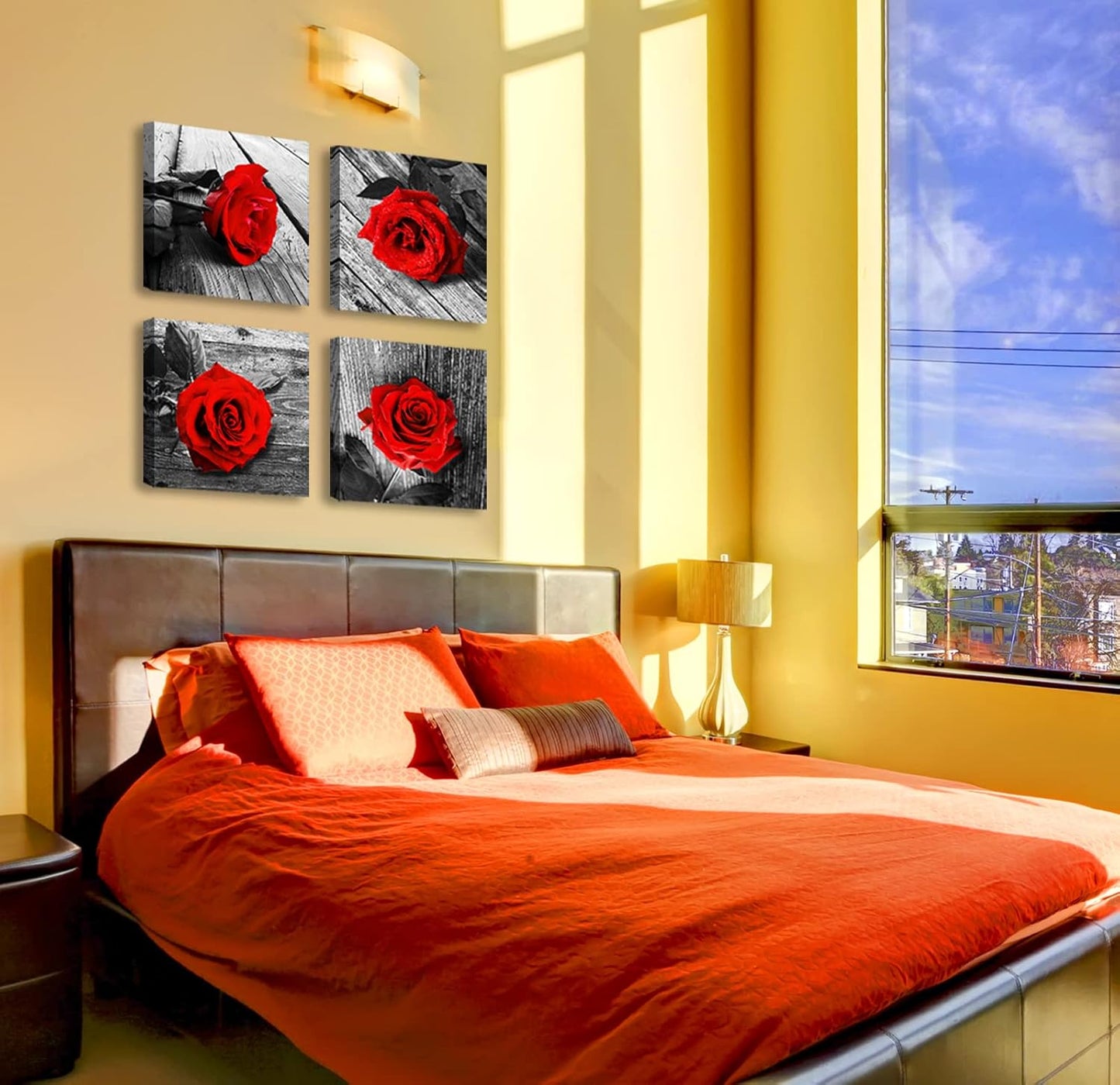 Red Rose Wall Art