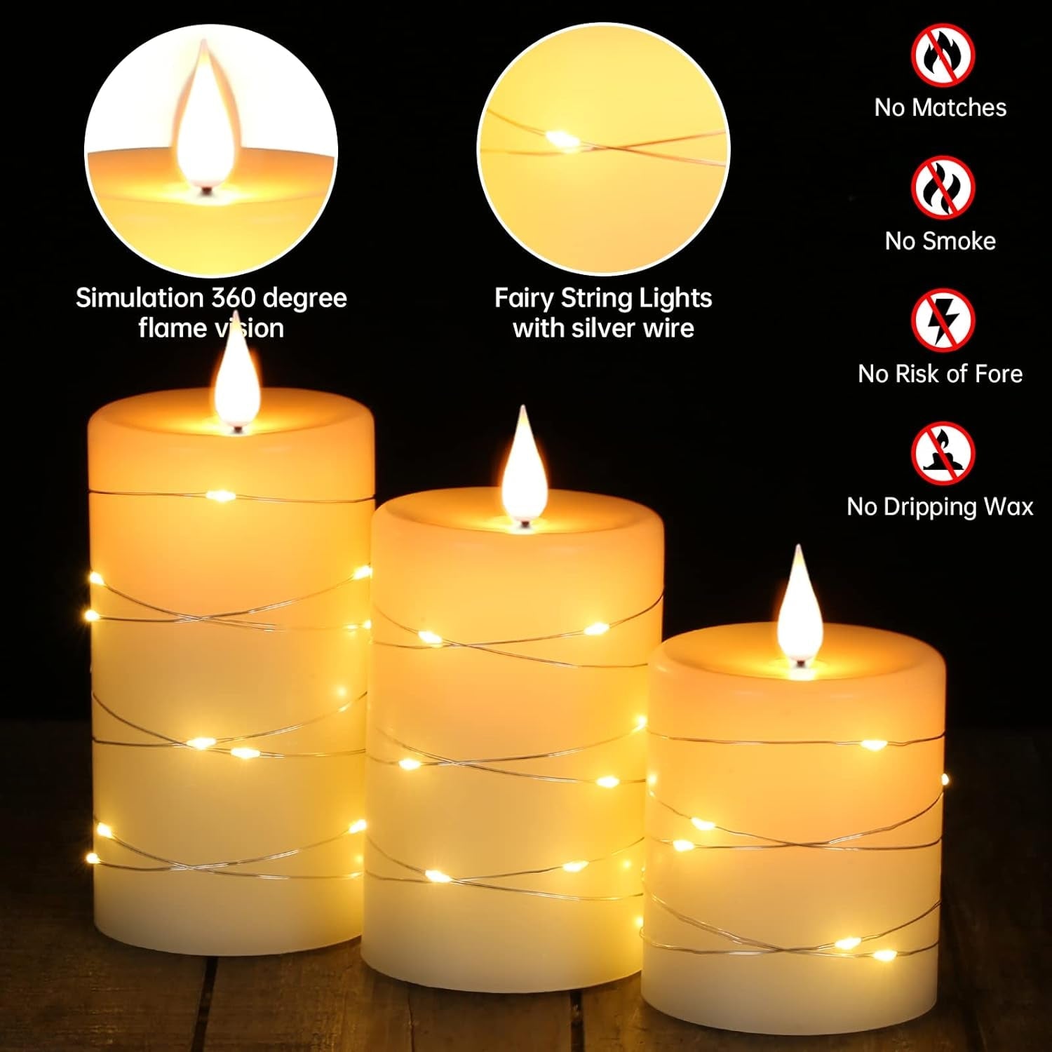 Flameless LED Scented Candles