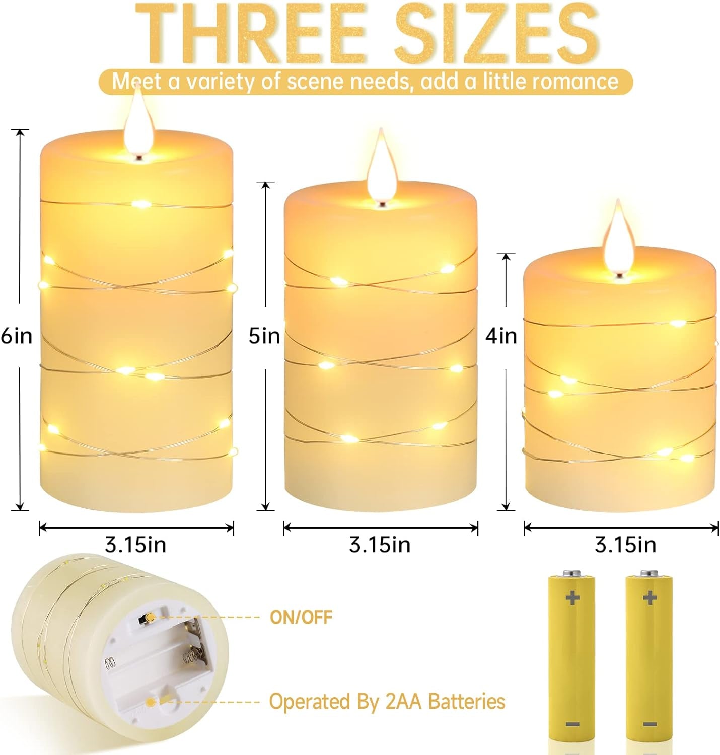 Flameless LED Scented Candles