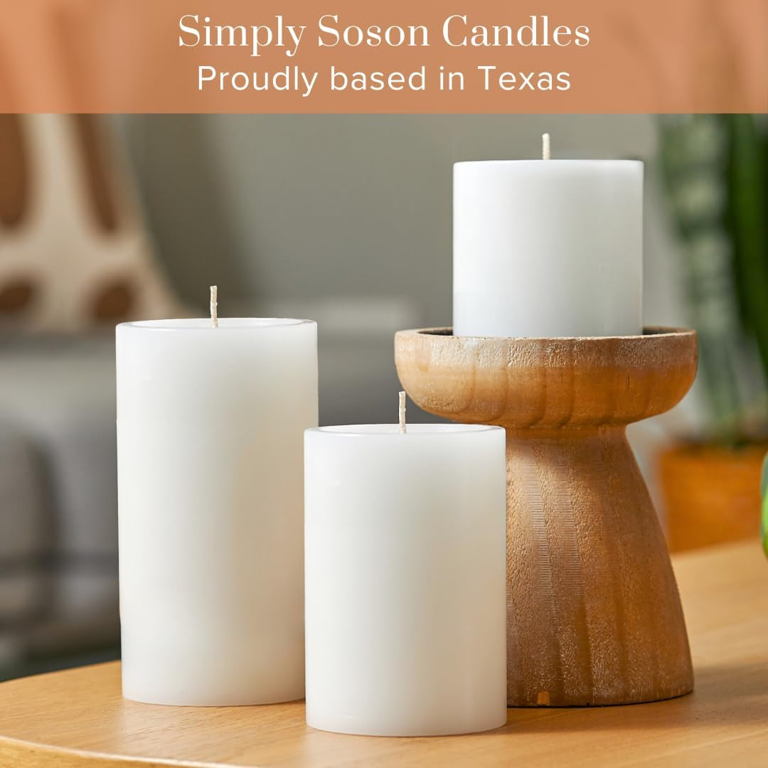 Unscented White Candles