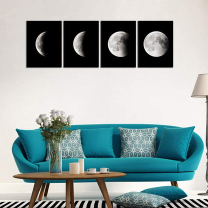 Eclipse Moon Modern Canvas