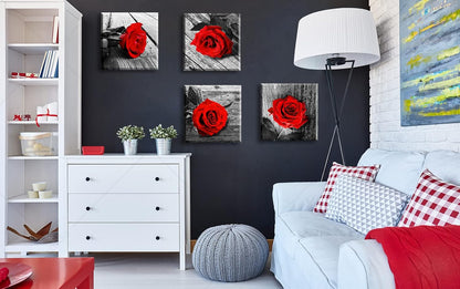 Red Rose Wall Art