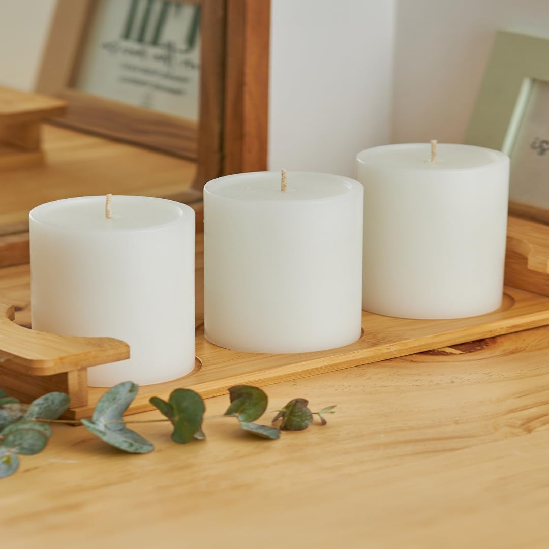 Unscented White Candles