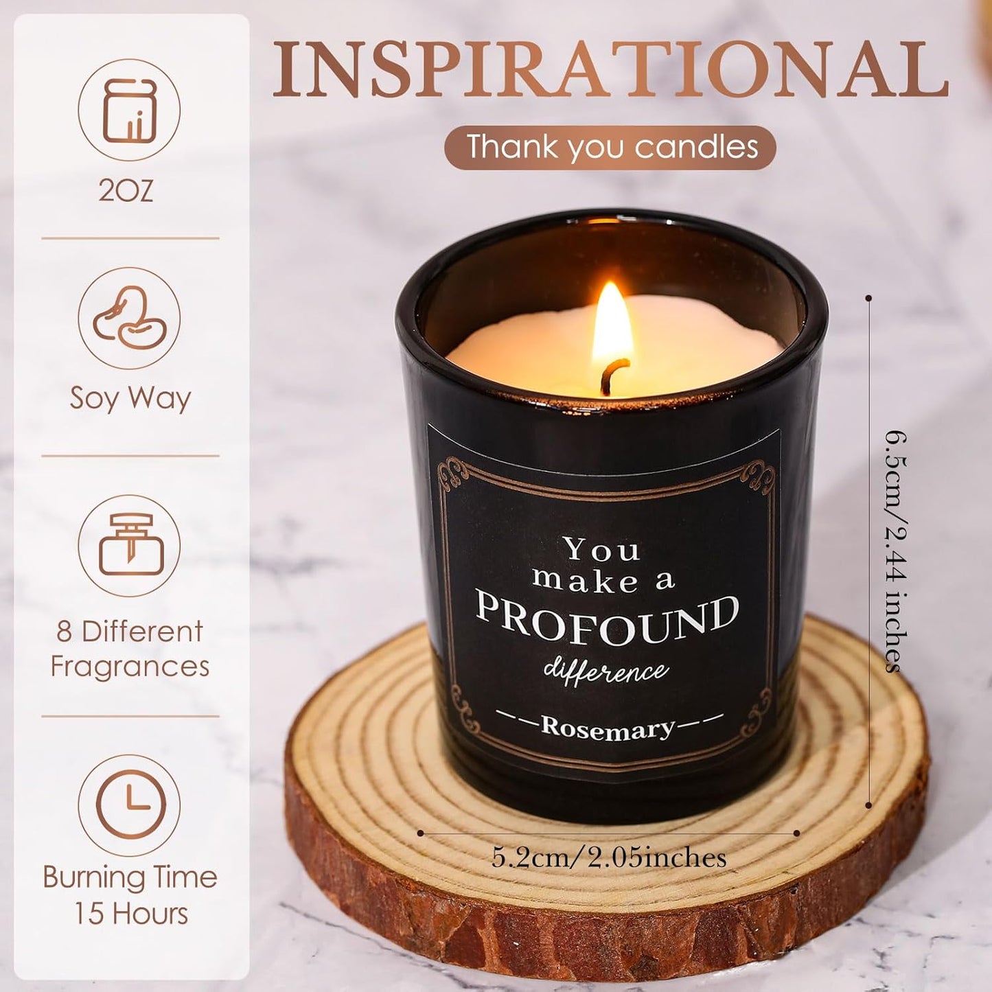 16 Pack Scented Candles