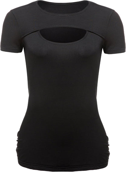 Comfortable Women's Keyhole Top